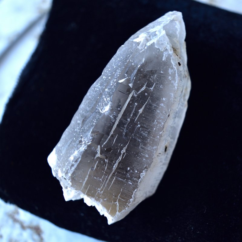 スモーキーカテドラル・クォーツ ブラックトルマリン パキスタン・スカルドゥ産 118g/ ポイント水晶・クリスタル - 天然石・パワーストーン