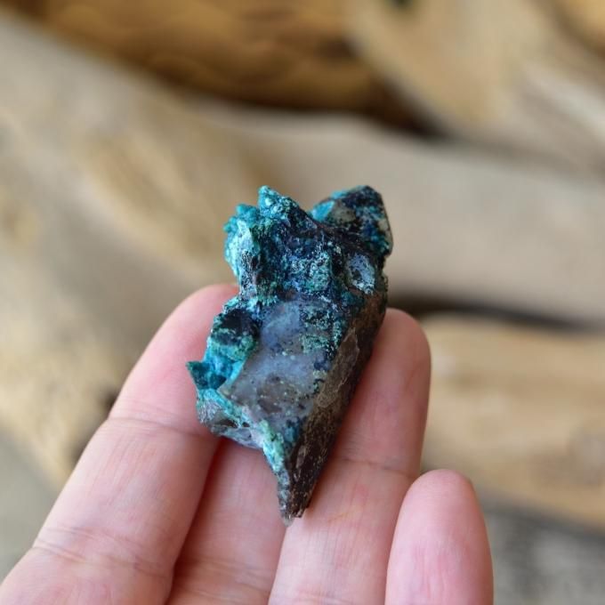 クリソコラ・オン・クォーツ Unity ペルー産 20g/鉱物・結晶