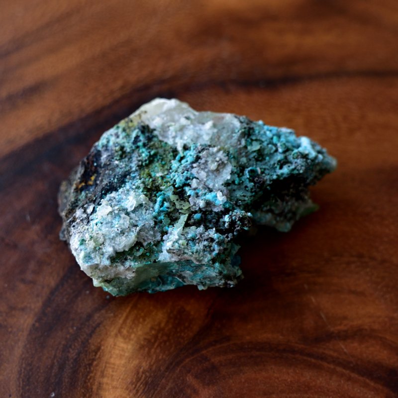 クリソコラ・オン・クォーツ　Unity　ペルー産　44ｇ/鉱物・結晶原石