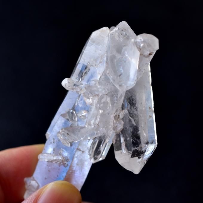 ダブルターミネーション・クラスター 両剣水晶 貫入 パキスタン