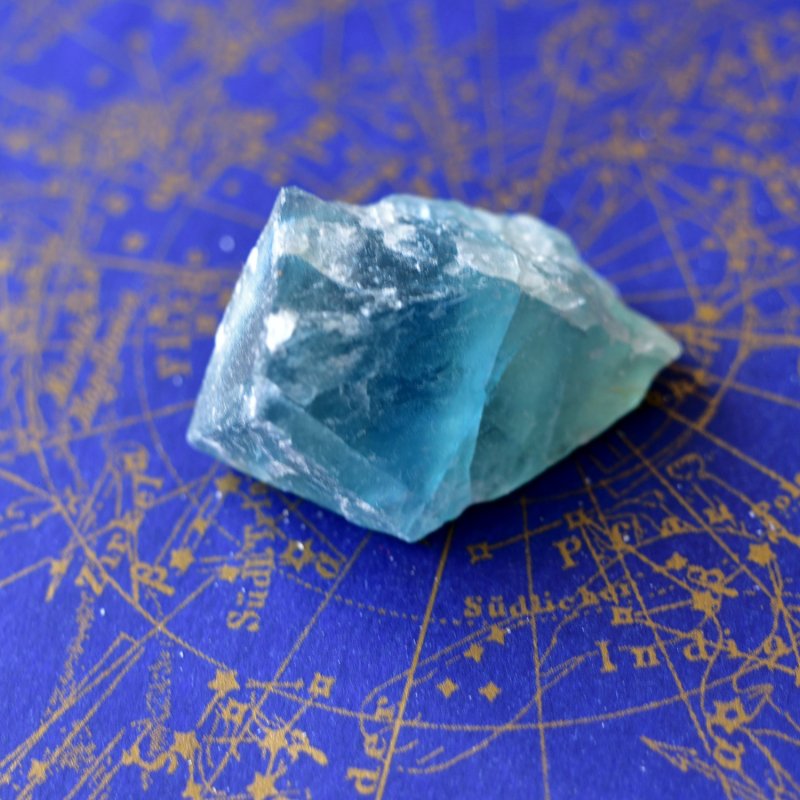 ブルーグリーン・フローライト（蛍石）　Fantastic Blue　中国産　31g/鉱物・結晶原石