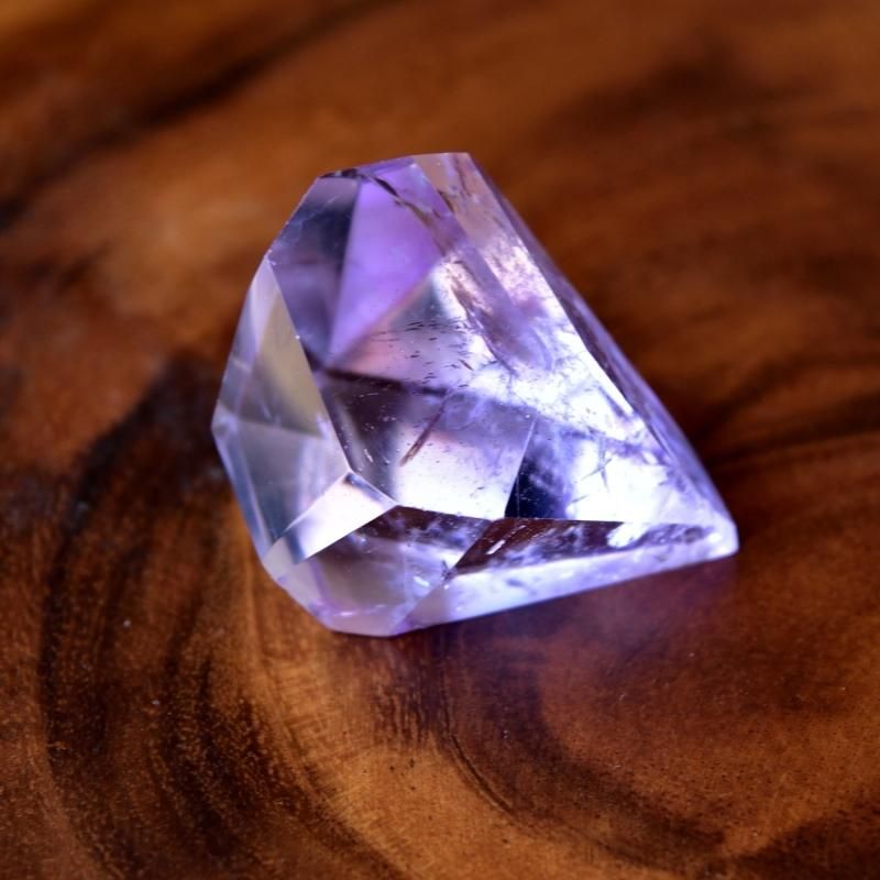 ポーリングアート】amethyst たらし込み 紫 パープル 丸い