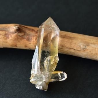 ヒマラヤ水晶 リモナイト・イン・クォーツ 陰陽 貫入 パキスタン ヒマラヤ水晶 リモナイト・イン・クォーツ 陰陽 貫入 パキスタン