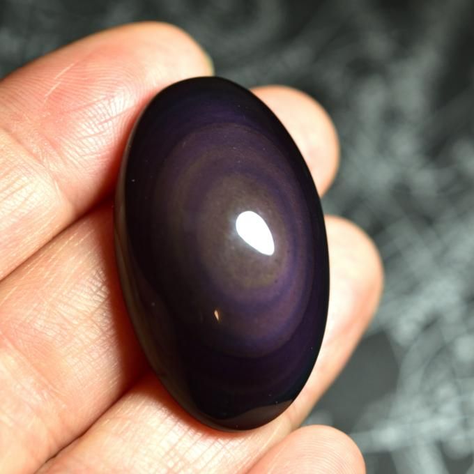 レインボーオブシディアン（黒曜石） Planet Orbit メキシコ産 47cts