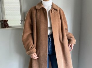 50s- Light Brown Wool Swing Coat
