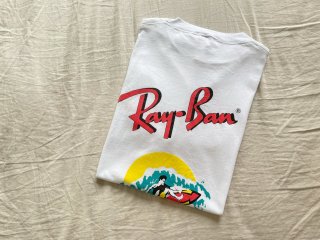 80s- Ray-Ban W Side Print Tee