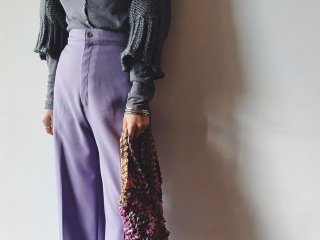 70s Lavender High Waisted Pants
