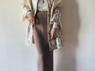 Cocoa Rib Knit Maxi Skirt