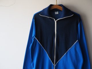 70s- Blue Navy Track Jacket