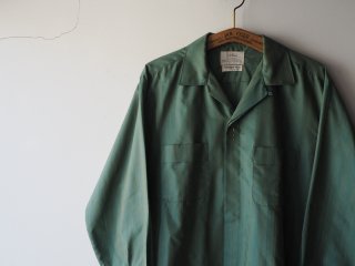 60s Gradation Green Open Collar Shirt