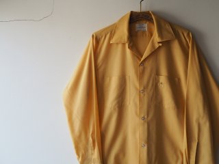 60s- Arrow Yellow Open Collar Shirt