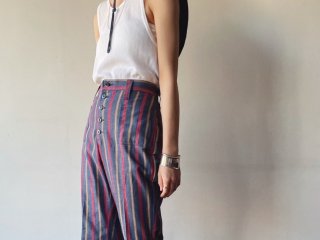70s Lady Wrangler Striped Flare Jeans