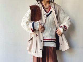 70s White Tilden Knit Sweater