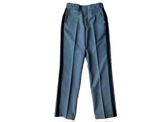60s Sax Blue Wool Parade Trousers