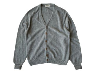 70s Gray Orlon Acrylic Knit Cardigan