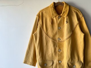 Yellow Native Style Deerskin Jacket