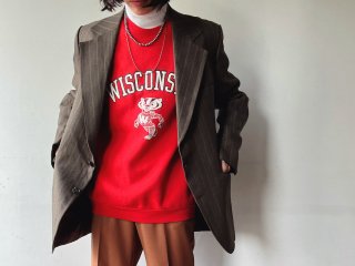 90s Red Wisconsin Sweatshirt
