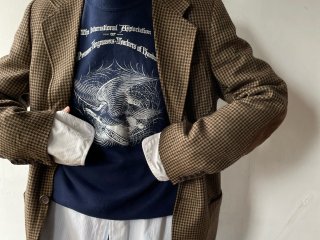 80s- Navy Penman Print Sweatshirt