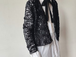 Black Cord Lace Cardigan