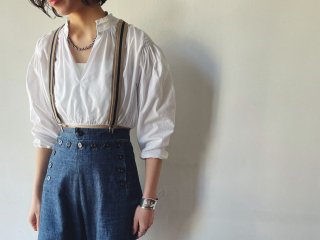 White Cotton Cropped Top