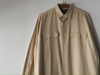 90s Polo Beige BENFORD Silk Cotton Shirt