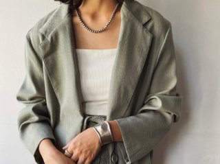 90s Sage Green Light Tailored Jacket