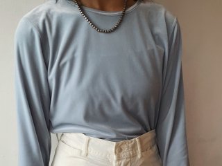 Light Blue Velour Top