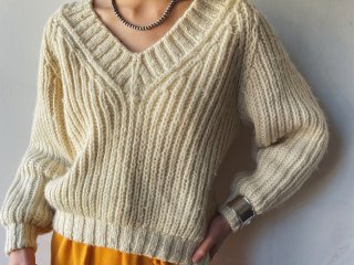 Ivory Chunky Knit Sweater