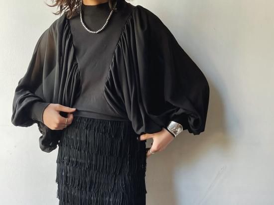 Dolman sleeve sheer Blouse Dolman sleeve sheer Blouse