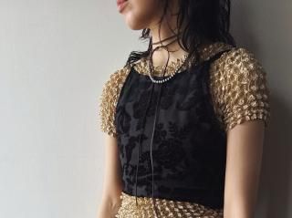 Beige Popcorn Top