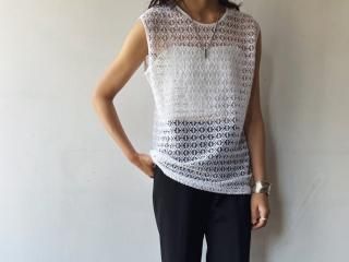 White Lace Sleeveless Top