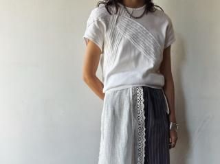 80s- White Cotton Knit Top