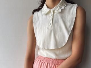 Ivory Cutwork Collar Dickie