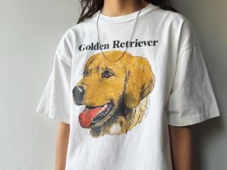 80s Golden Retriever Print Tee