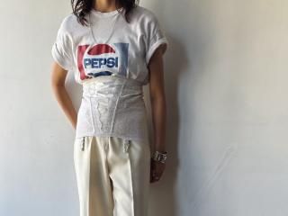 80s White PEPSI Print Tee