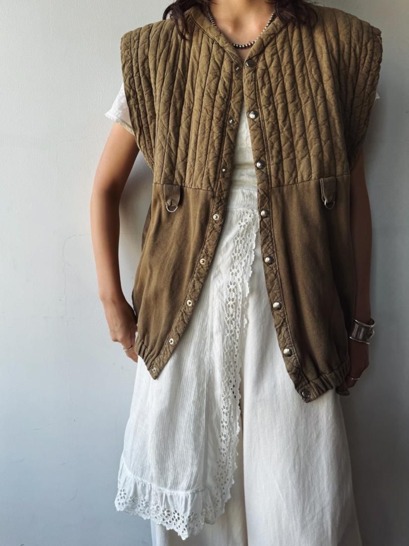 nude vintage キルト　ベスト 中古・古着通販】HYKE (ハイク) クロップドキルティングベスト