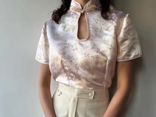 Pale Pink Chinese Blouse