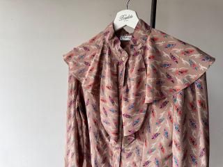 ¡ÚOutlet¡Û80s Beige Blouse