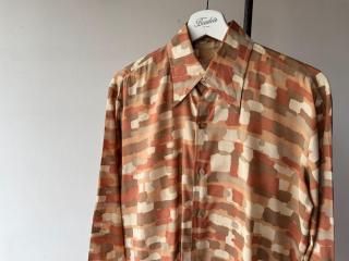Outlet70s Orange Pattern Shirt