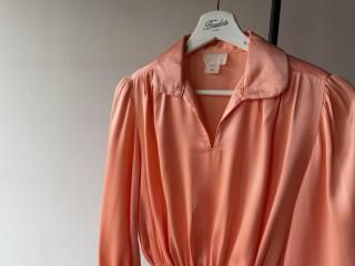 ¡ÚOutlet¡Û70s Pink Cropped Blouse