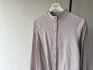 Outlet90s Maroon Stripe Blouse