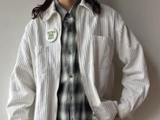 90s White Corduroy Jacket