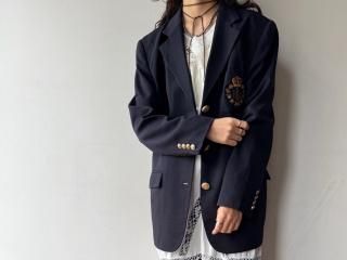 90s Lauren Navy Tailored Jacket