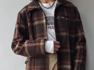 90s Pendleton Brown Plaid Jacket