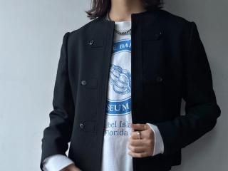 80s Black Napoleon Style Jacket