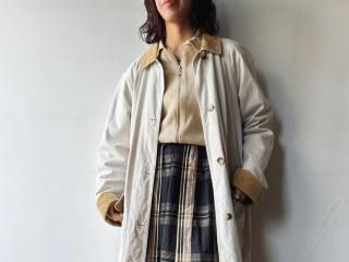 80s- Ivory Yellow Beige Riding Coat