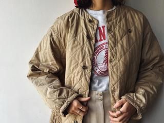 60s Italian Military Beige Quilted Liner