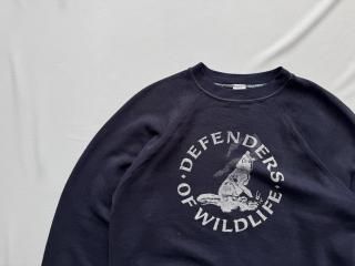 70s- Navy Print Sweatshirt