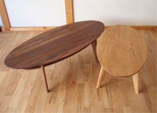 楕円ローテーブル