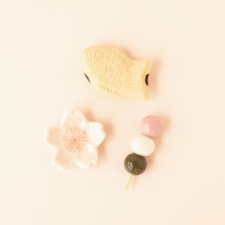 お花見の箸置きセット / 桜・団子・たい焼き